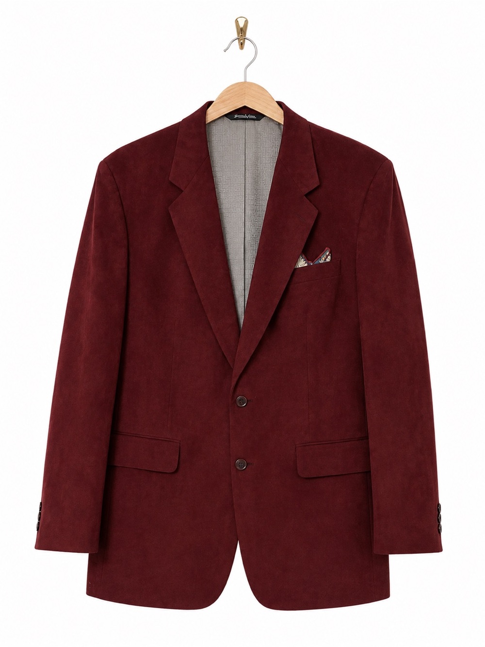 Halston Heritage Burgundy Sport Coat Blazer